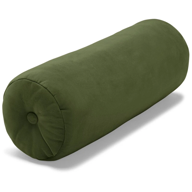 Puff Rolster Recycled Velvet Kudde 24x65 cm, Deep Green