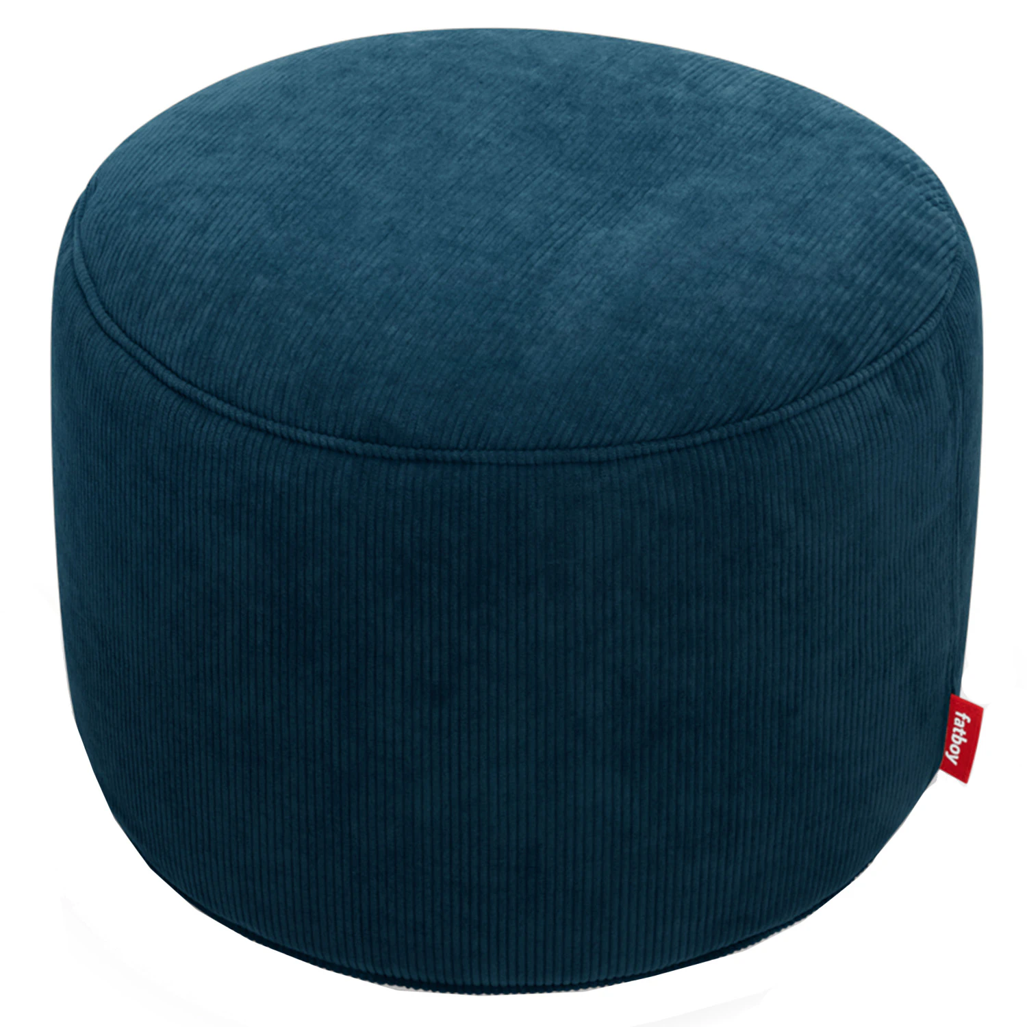 fatboy recycled point cord sittpuff ø50 cm deep blue - sittsäckar & sittpuffar återvunnen polyester djupblå