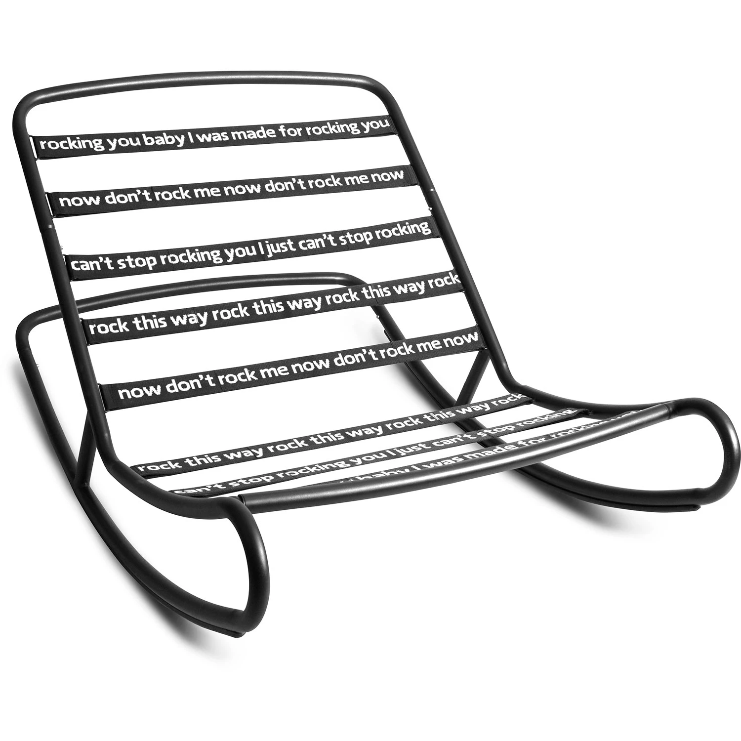 Fatboy Rock n Roll Gungstol - Gungstolar Metall Svart