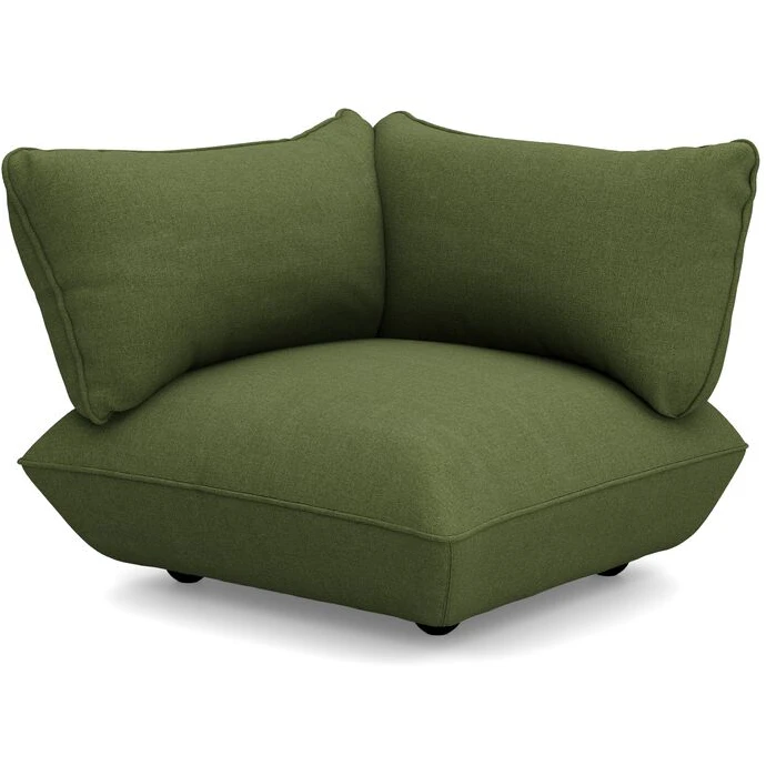 fatboy sumo boucle recycled hörndel - modulsoffor bouclé leaf green