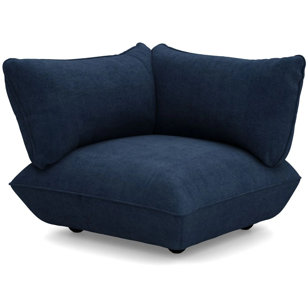 fatboy sumo left cord recycled hörndel deep blue - modulsoffor manchester djupblå