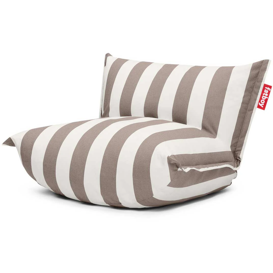 fatboy the bonbaron stol stripe - sittsäckar & sittpuffar olefin cacao