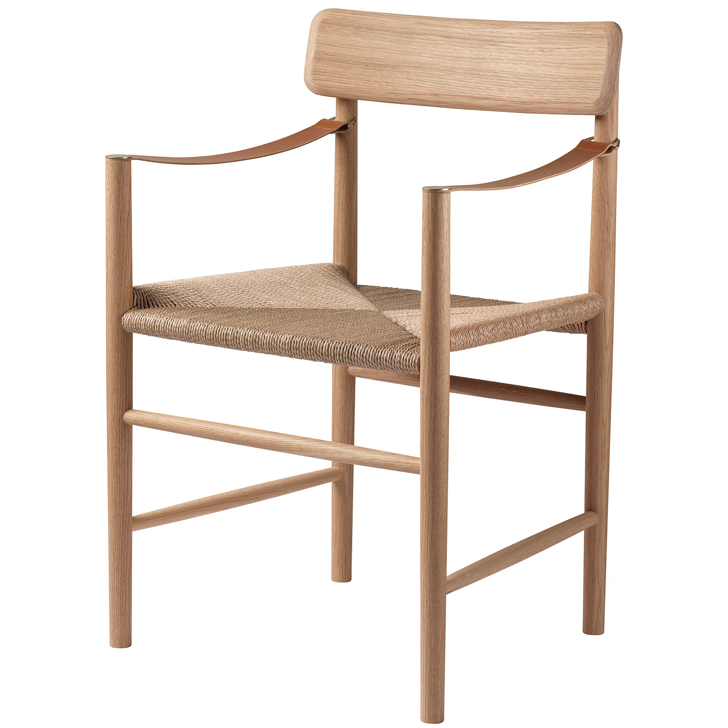 Fdb M&oslash;bler J186 Hesbjerg Karmstol / Papperssn&ouml;re - Stolar Ek