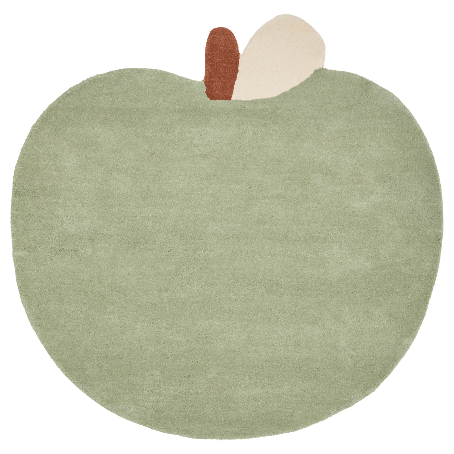Ferm Living Apple Matta - Barnmattor Bomull Tea Green