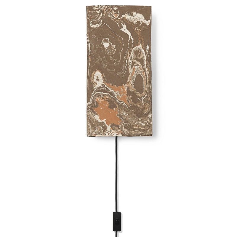Argilla Rectangular Vägglampa, Marble Mocha