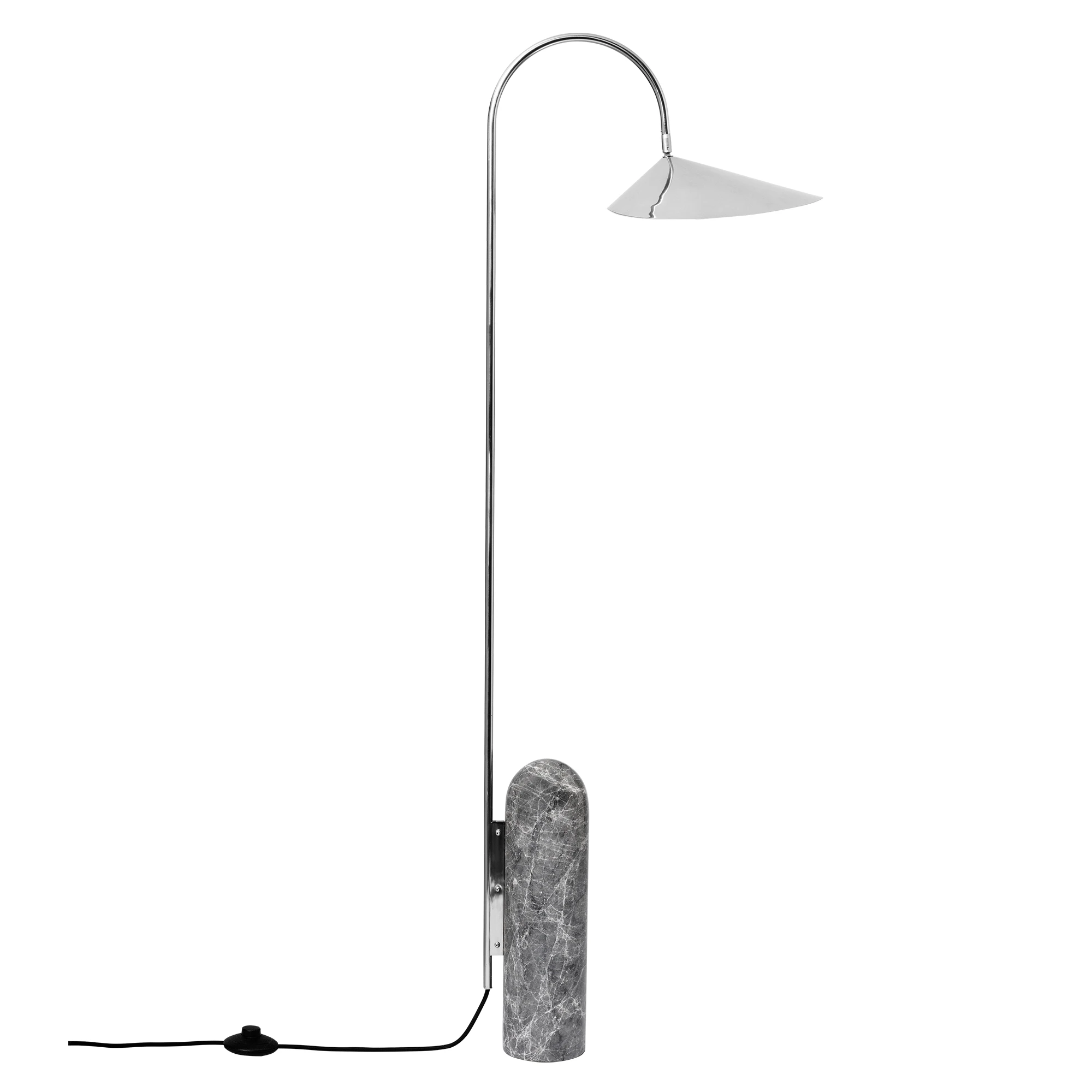 Ferm Living Arum Golvlampa - Golvlampor Marmor Rostfritt St&aring;l