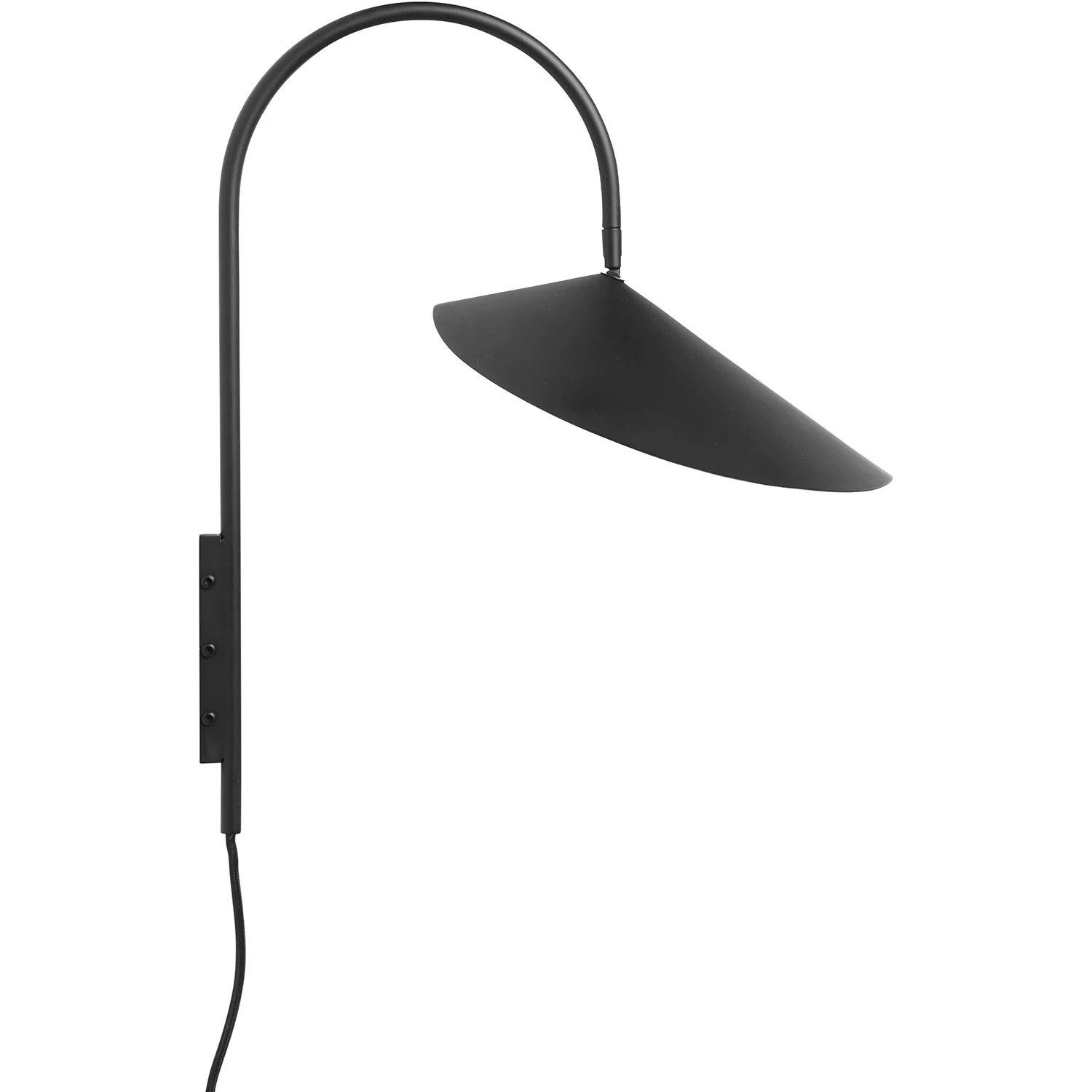 Ferm Living Arum Swivel V&auml;gglampa - V&auml;gglampor J&auml;rn Svart