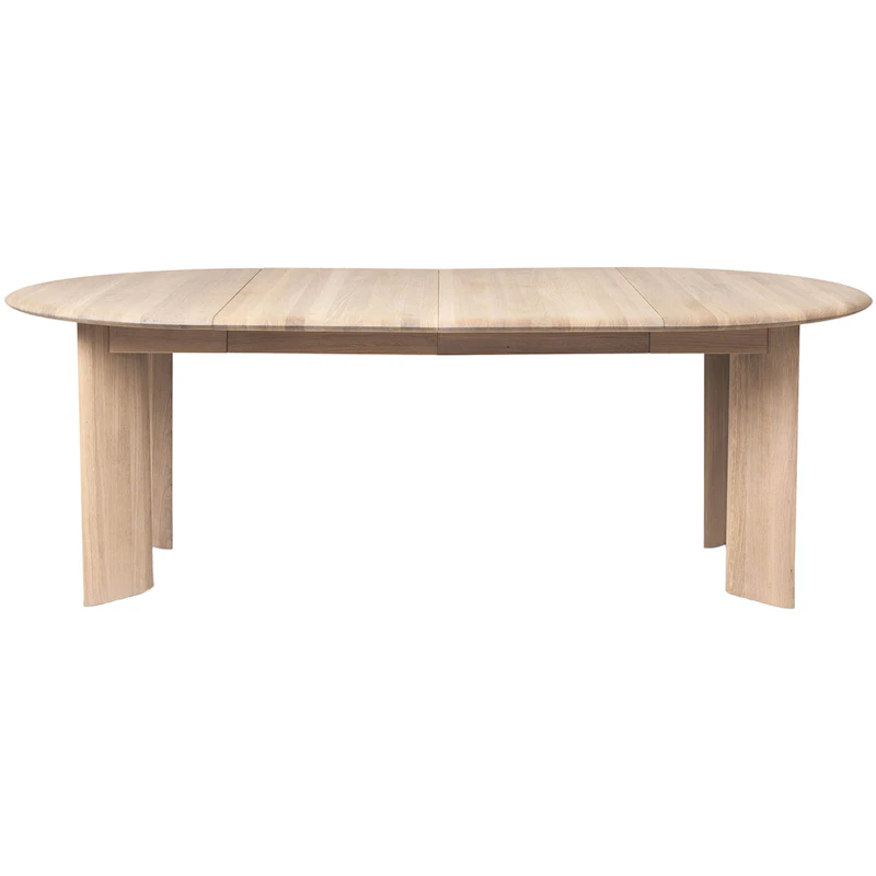 Bevel Bord Förlängningsbar x2, Vitoljad Ek