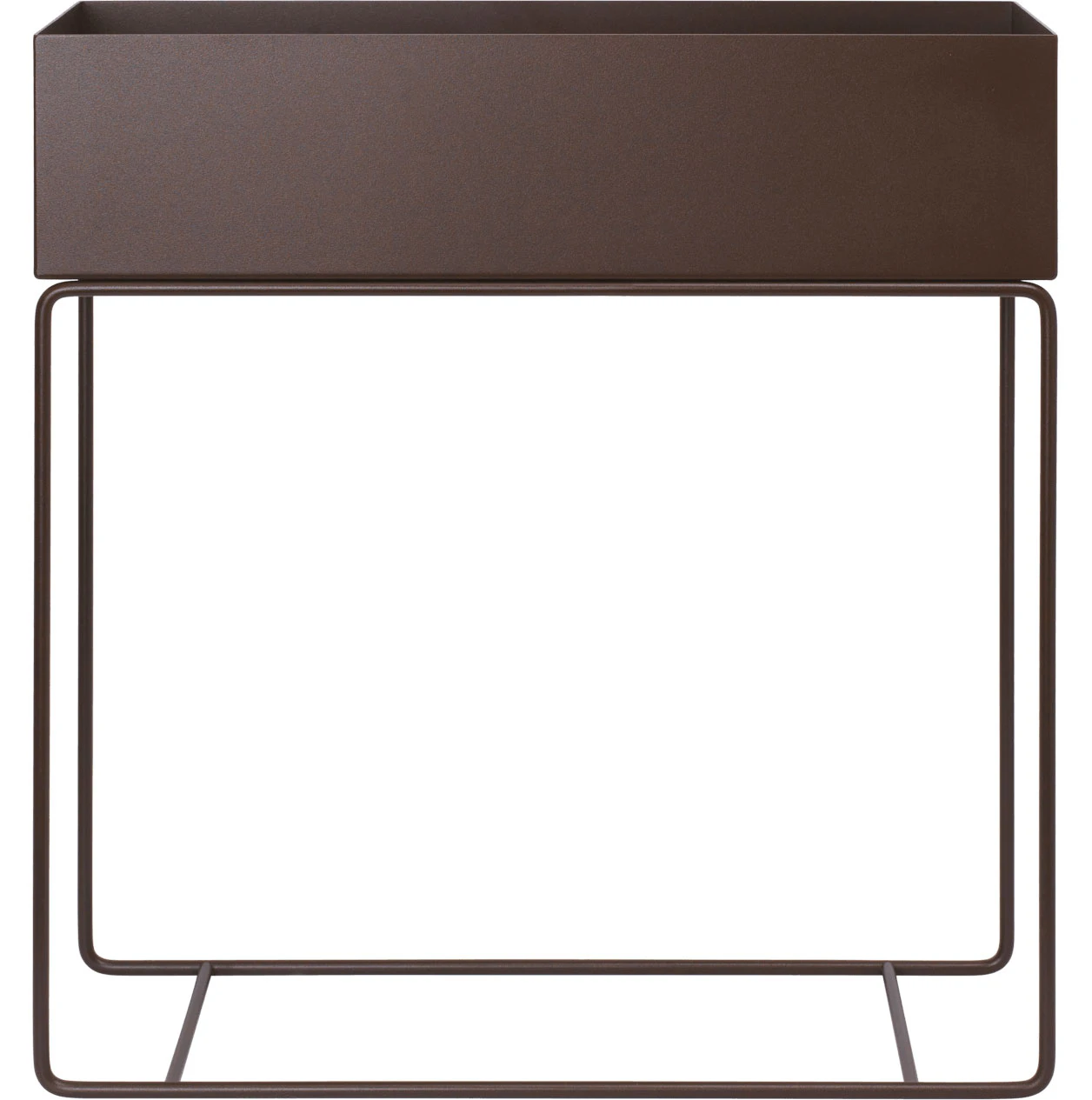 Ferm Living Plant Box Blomlåda 60x65 Cm - Krukor Stål Dark Chocolate