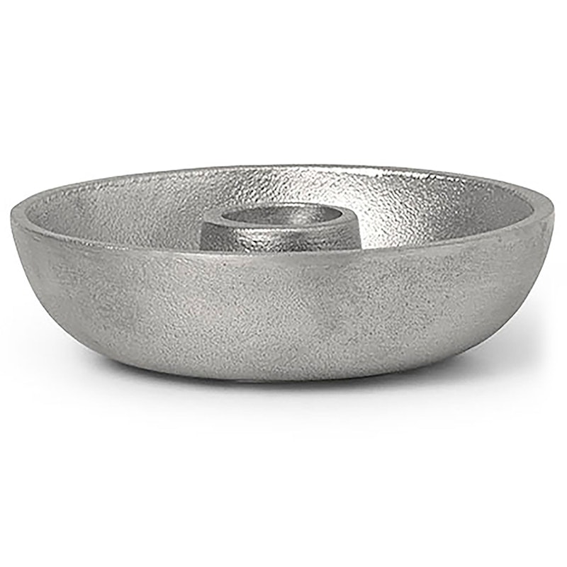 Bowl Single Ljusstake, Aluminium