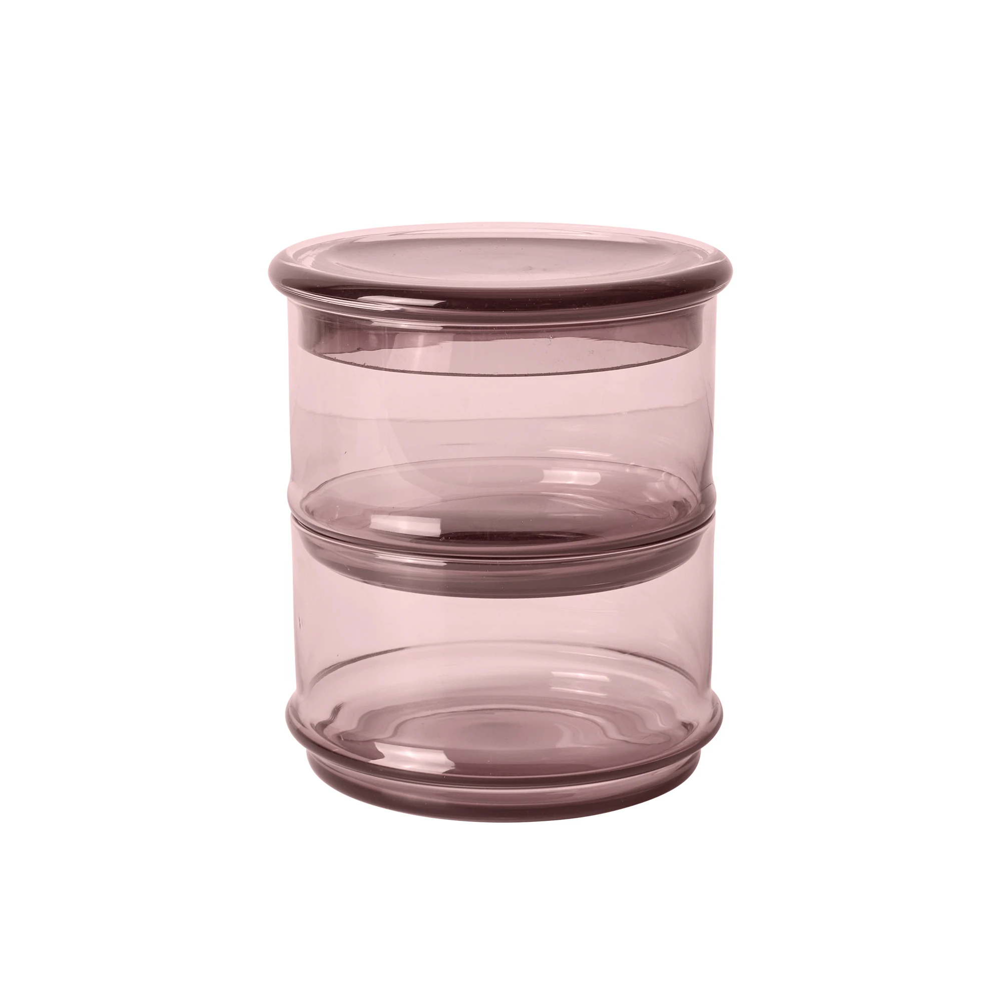 Ferm Living Glasburk 47 Cl - Förvaringsburkar & lock Munblåst Glas Mauve