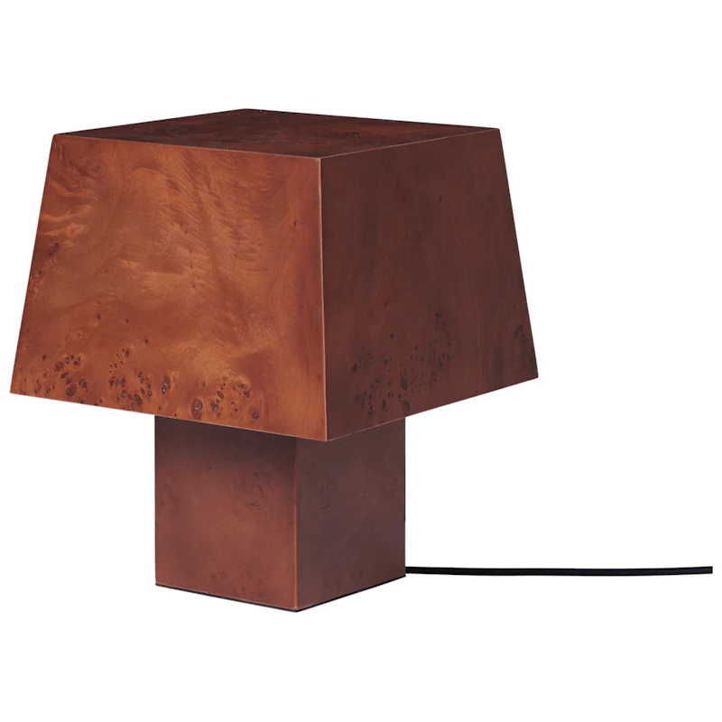 Burl Bordslampa, Mörkbetsad