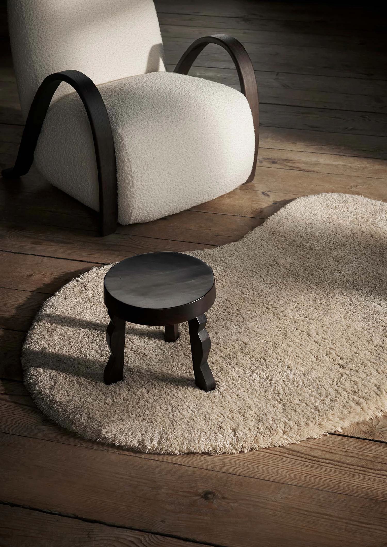 Ferm Living Buur Loungestol, off-white från Ferm Living, bild 3