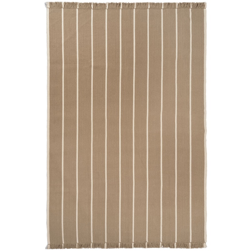 Calm Kelim Matta 200x300 cm Off-white / Dark Sand