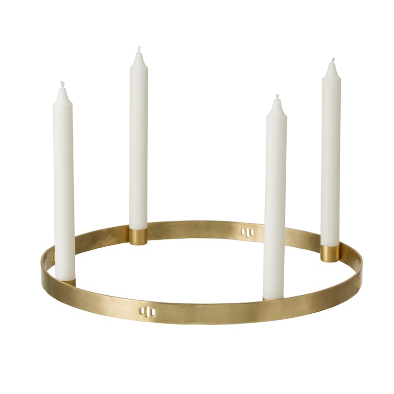 Circle Ljusstake Mässing, Stor