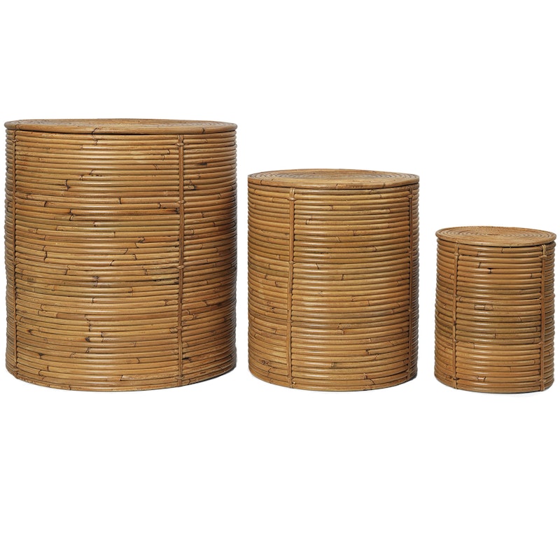 Column Förvaring 3-pack, Natural Stained