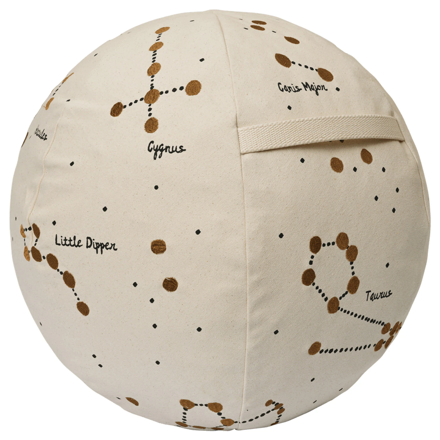 ferm living constellation sittpuff - sittsäckar & sittpuffar ekologisk bomull beige