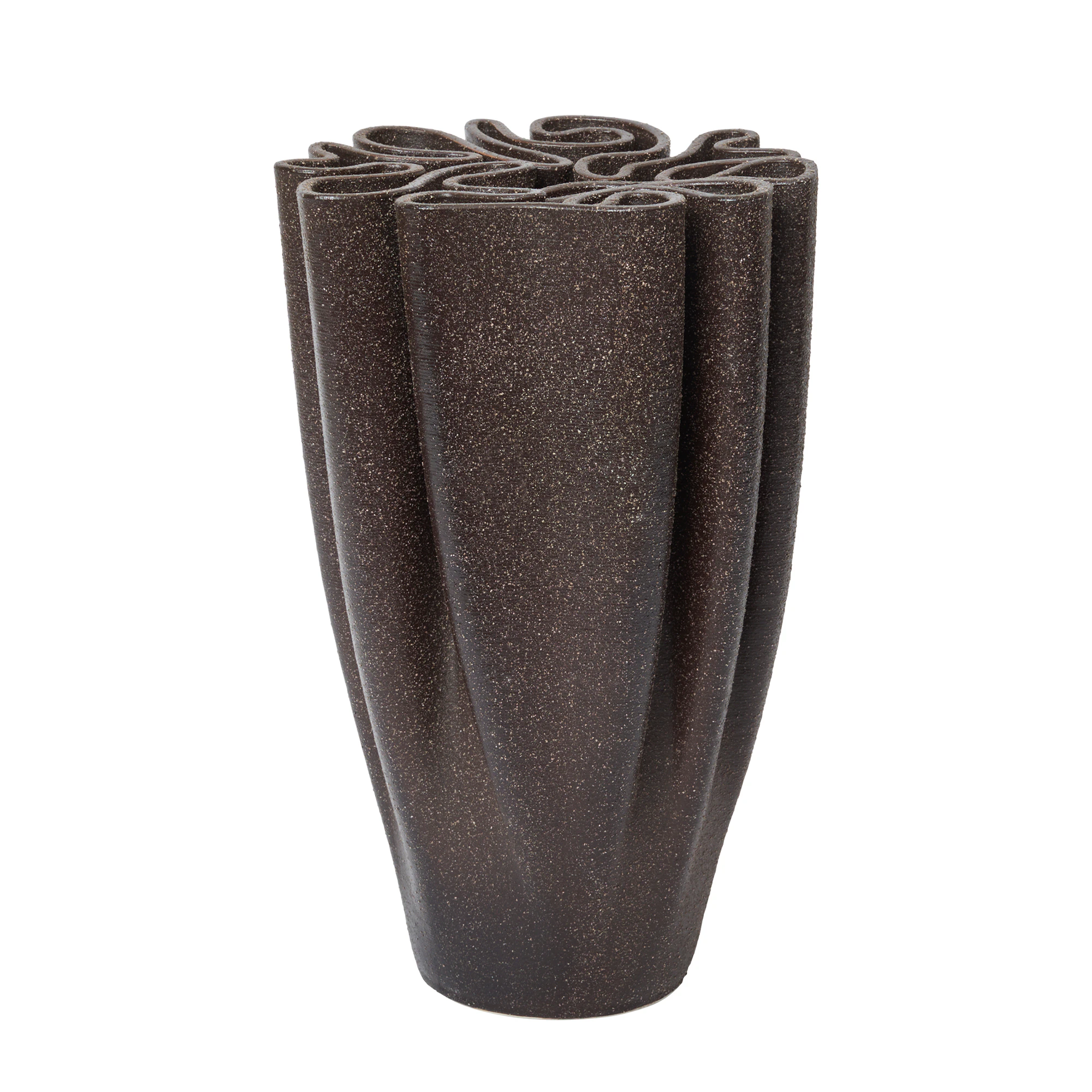 Ferm Living Dedali vas 25 cm Dark brown