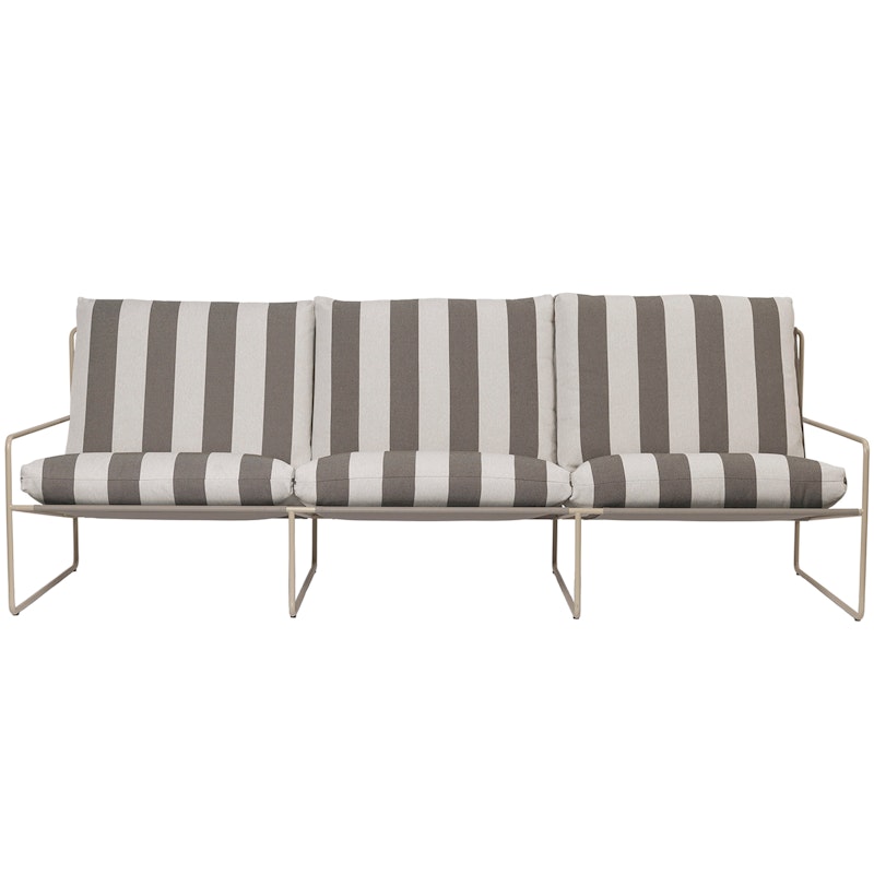 Desert Stripe Soffa Cashmere/Choklad, 3-Sits