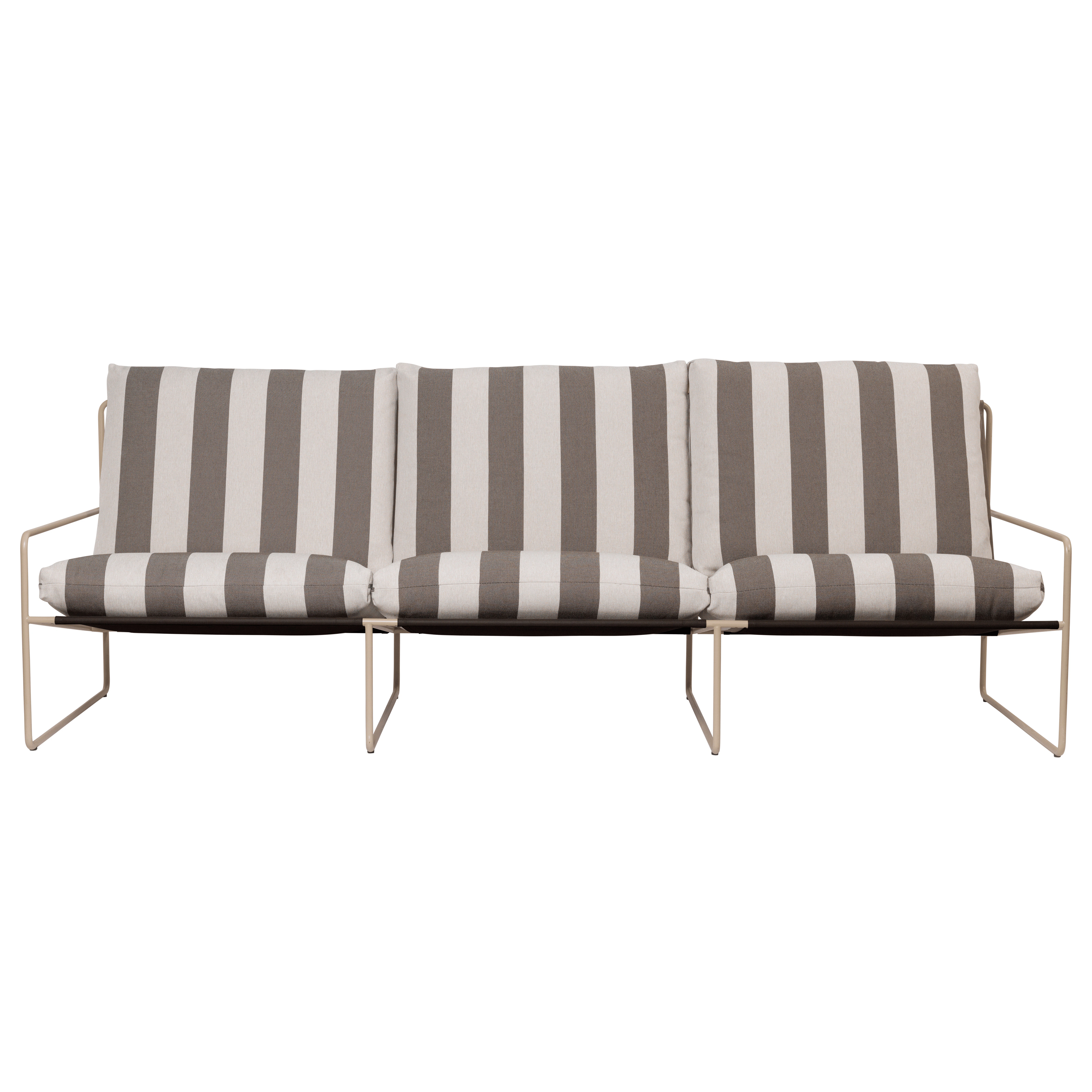 Ferm Living Desert 3-sitssoffa Kashmir / Stripe - B&auml;nkar St&aring;l Striped
