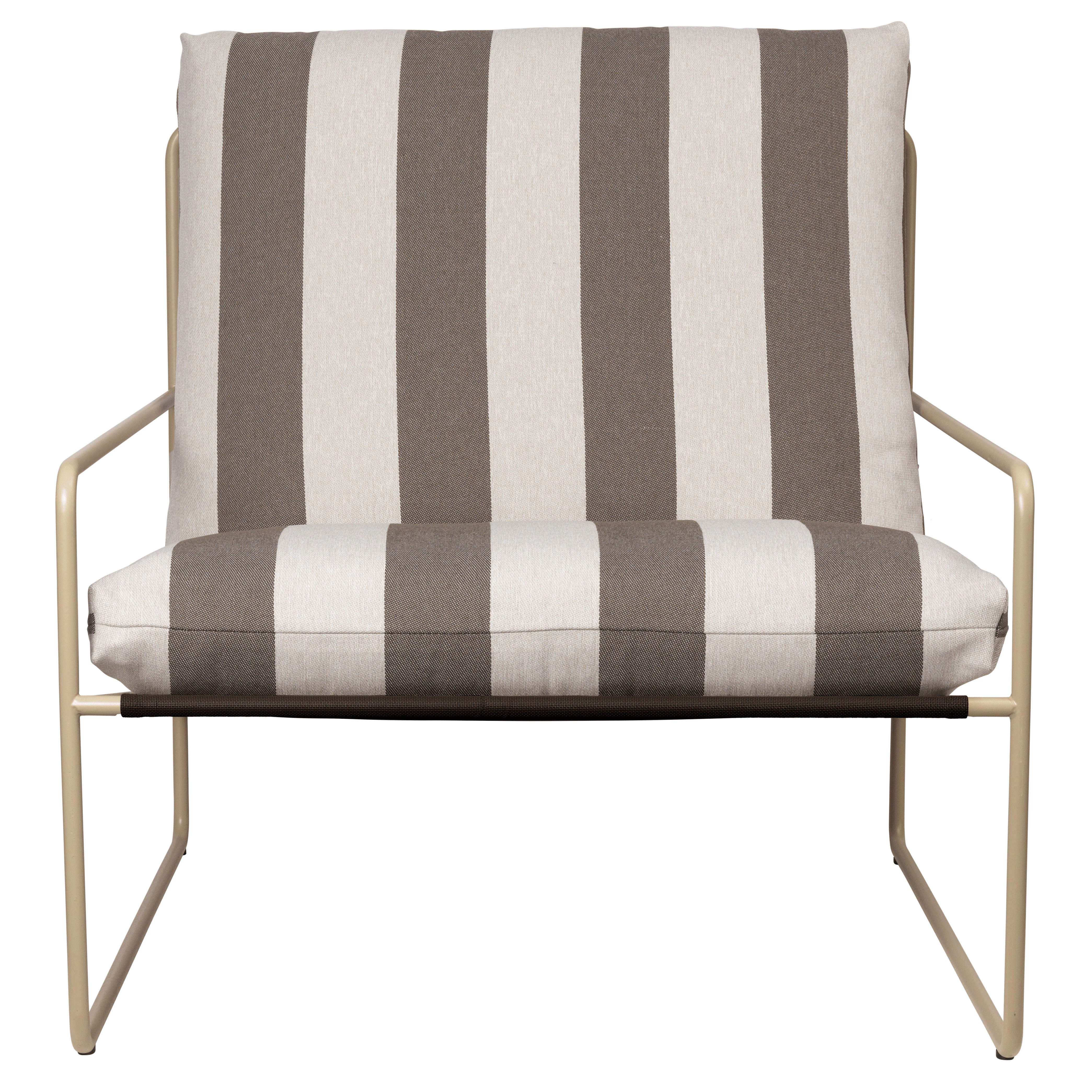Ferm Living Desert F&aring;t&ouml;lj Kashmir / Stripe - Tr&auml;dg&aring;rdsstolar St&aring;l Striped