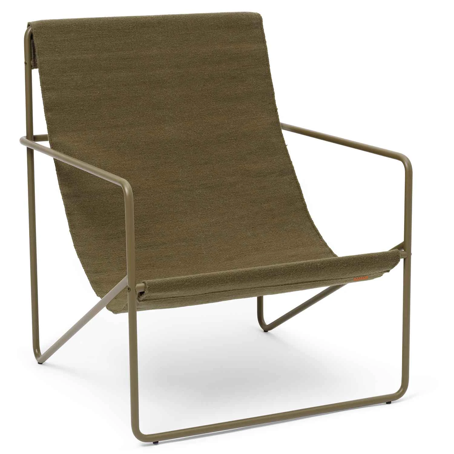 Ferm Living Desert Loungestol Olive / Olive - Loungefåtöljer Återvunnen Pet Olivgrön