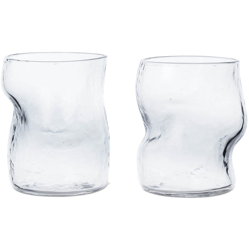 Dimple Glas 2-pack, Klar