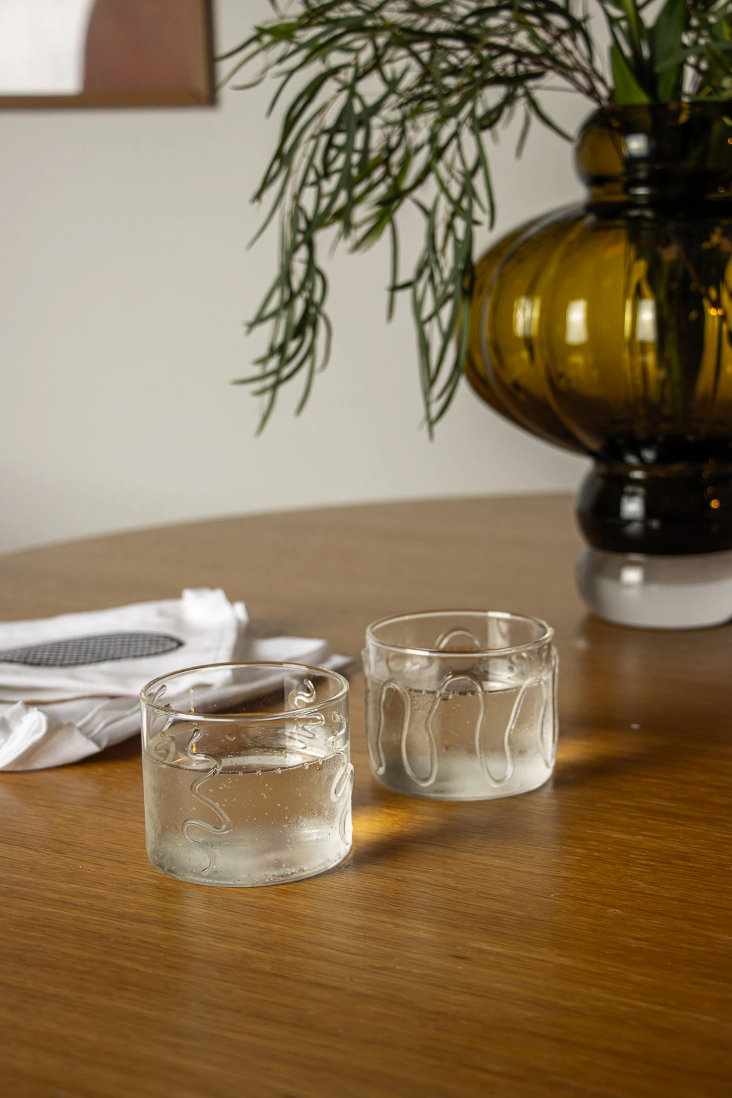 Ferm Living Doodle Dricksglas 2-pack 6,5 Cm, klar från Ferm Living, bild 3