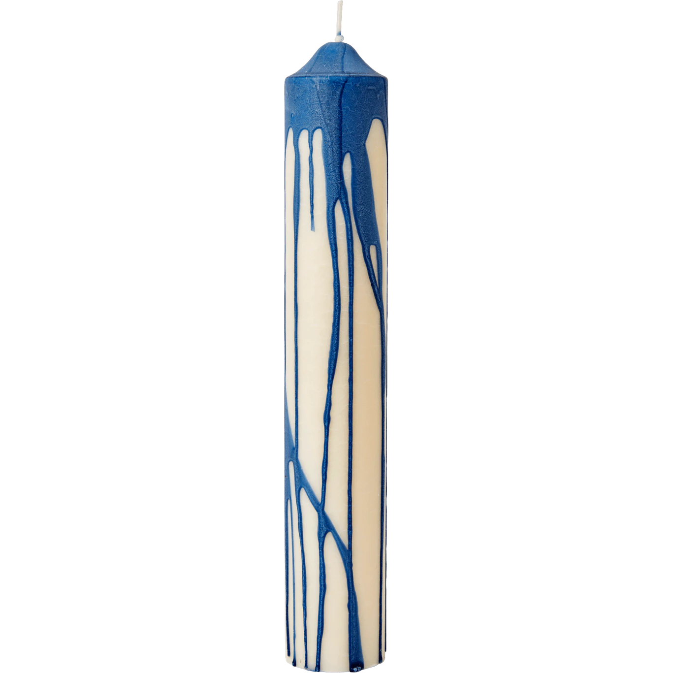 Ferm Living Dryp Blockljus 30 Cm Deep Blue - Ljus Stearin Djupbl&aring;