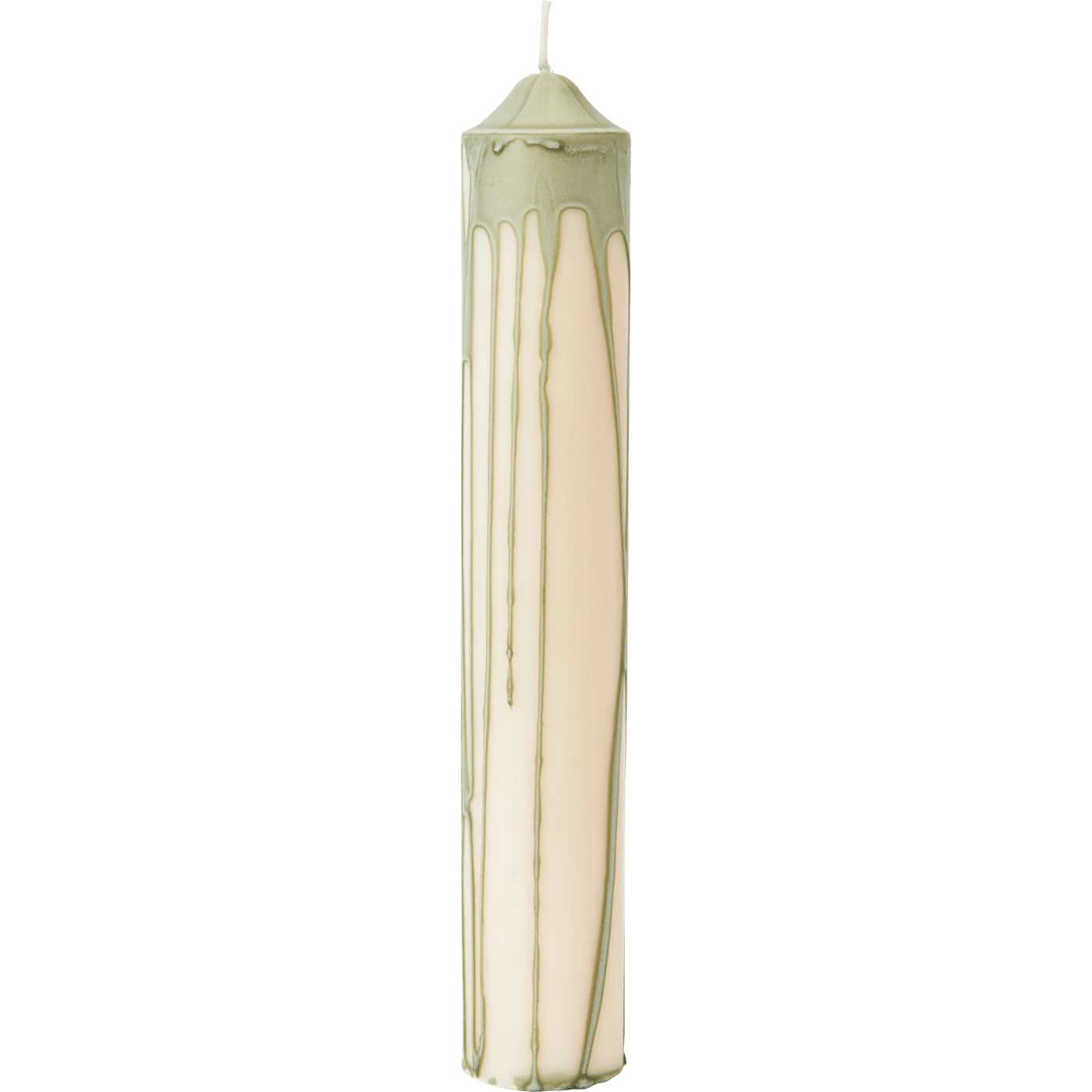 Ferm Living Dryp Blockljus 30 Cm - Ljus Stearin Tea Green