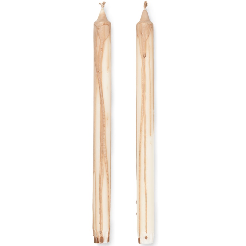 Dryp Ljus 30 cm 2-pack, Beige