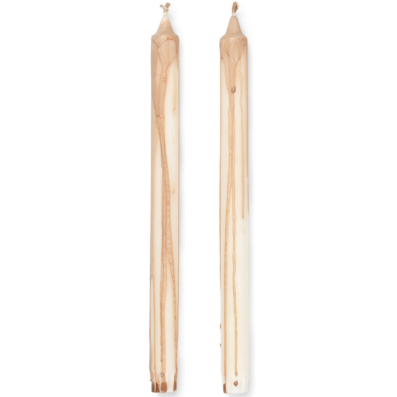 Ferm Living Dryp Ljus 30 Cm 2-pack - Ljus Stearin Beige