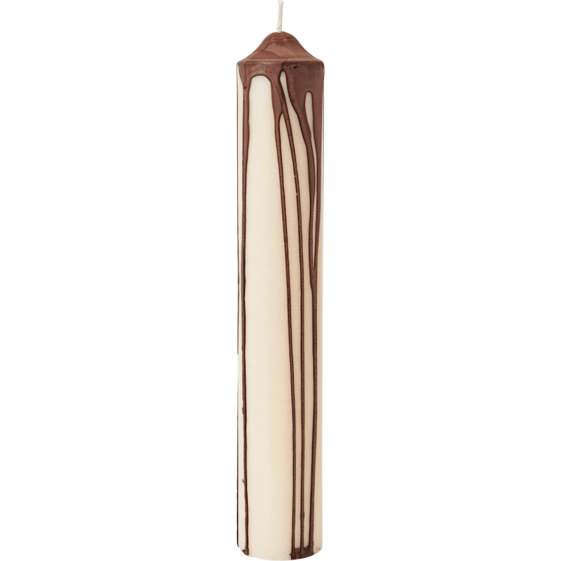 Dryp Blockljus 30 cm, Dark Chocolate