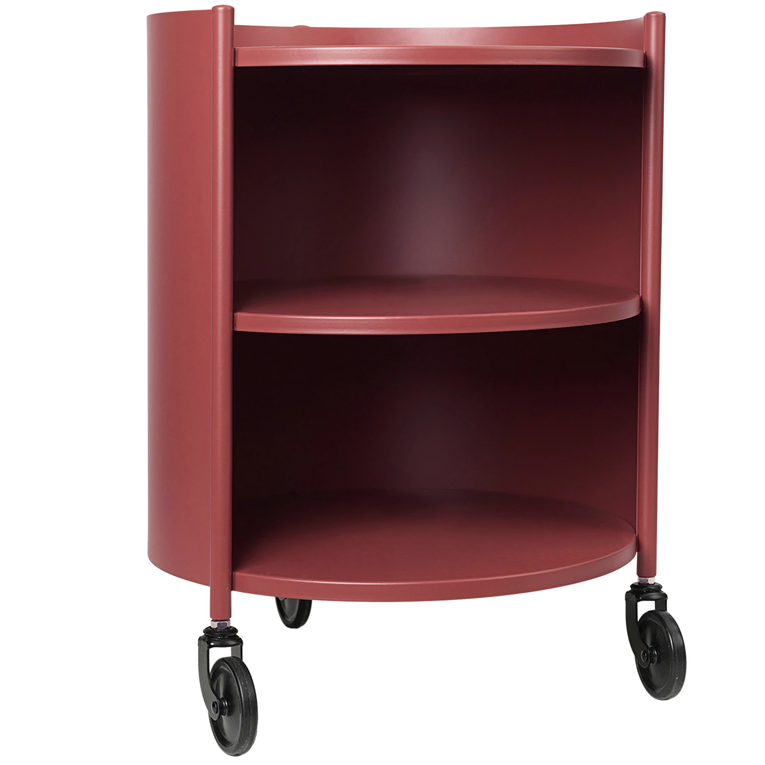 Ferm Living Eve Sidobord - Hurtsar Stål Mahogany Red