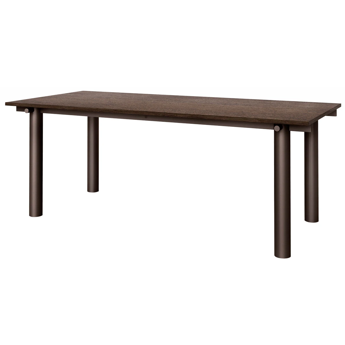 ferm living atura matbord 90x200 cm dark chocolate / mörkbetsad - ek mörk ek