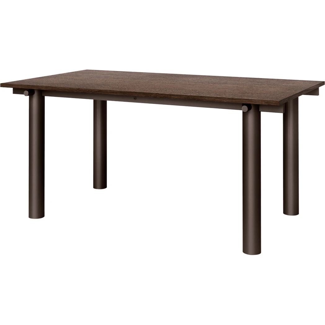 ferm living atura matbord 90x160 cm dark chocolate / mörkbetsad - ek mörk ek