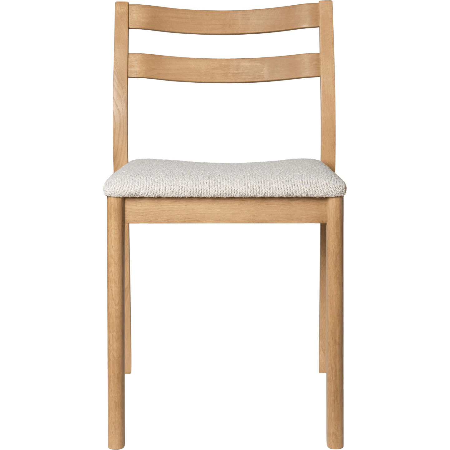 Ferm Living Boda Matstol Rugged Bouclé Naturlig / Off-white - Stolar Ek