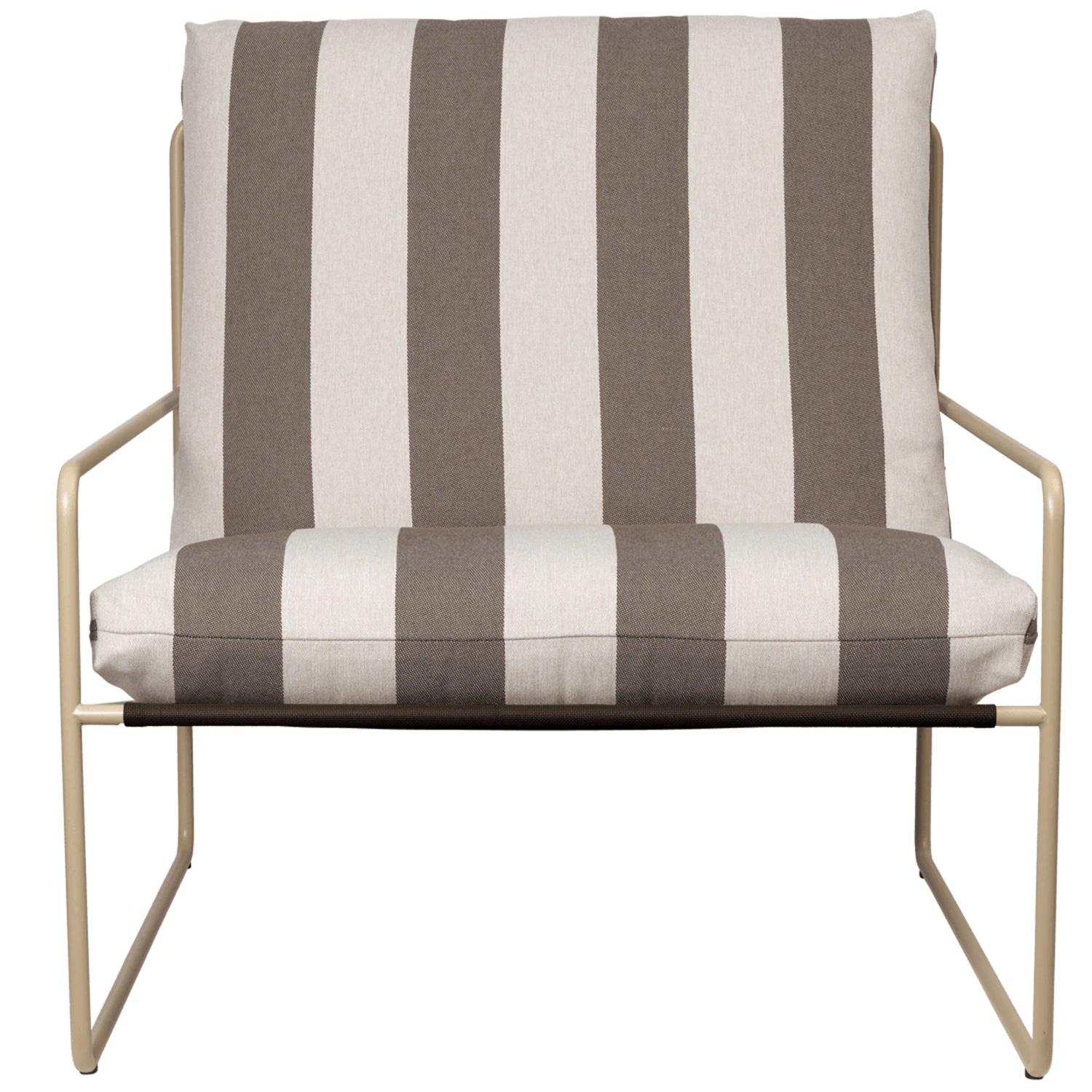 Ferm Living Desert Kuddfodral Striped Chocolate - Dynor Polypropylen Choklad