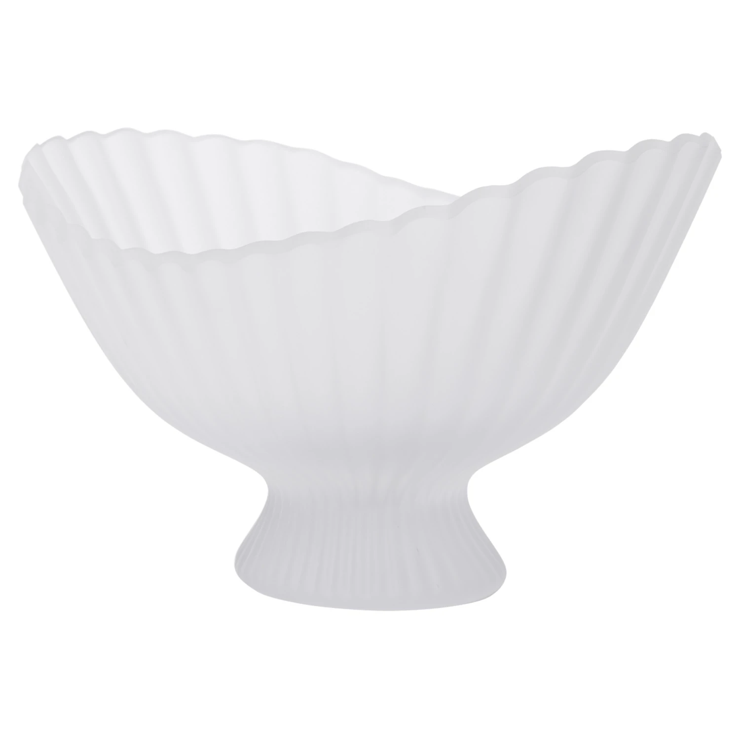 Ferm Living Fountain Sk&aring;l Frostat Glas W41 Cm - Serveringssk&aring;lar &Aring;tervunnet Glas Klar