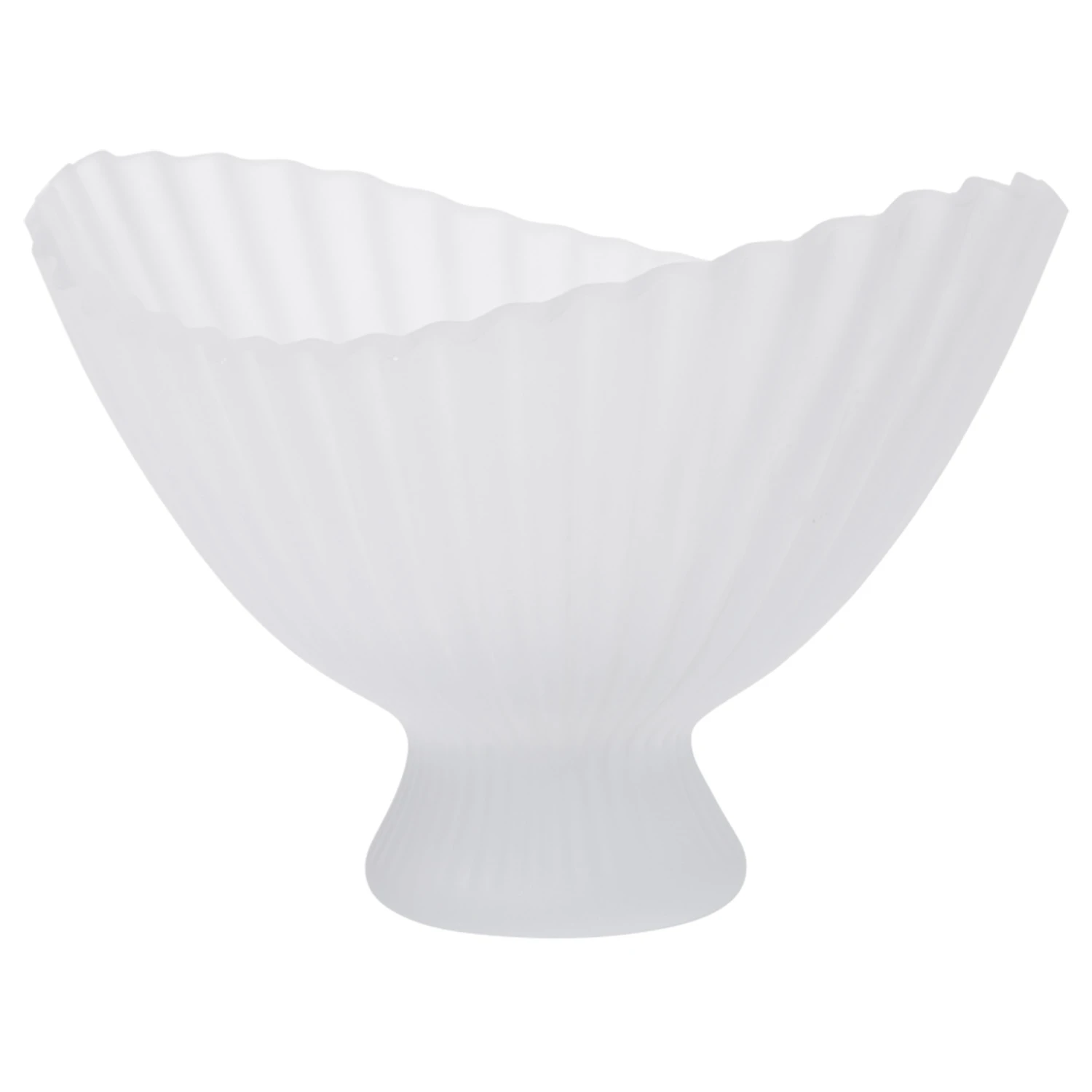 Ferm Living Fountain Sk&aring;l Frostat Glas W29 Cm - Serveringssk&aring;lar &Aring;tervunnet Glas Klar