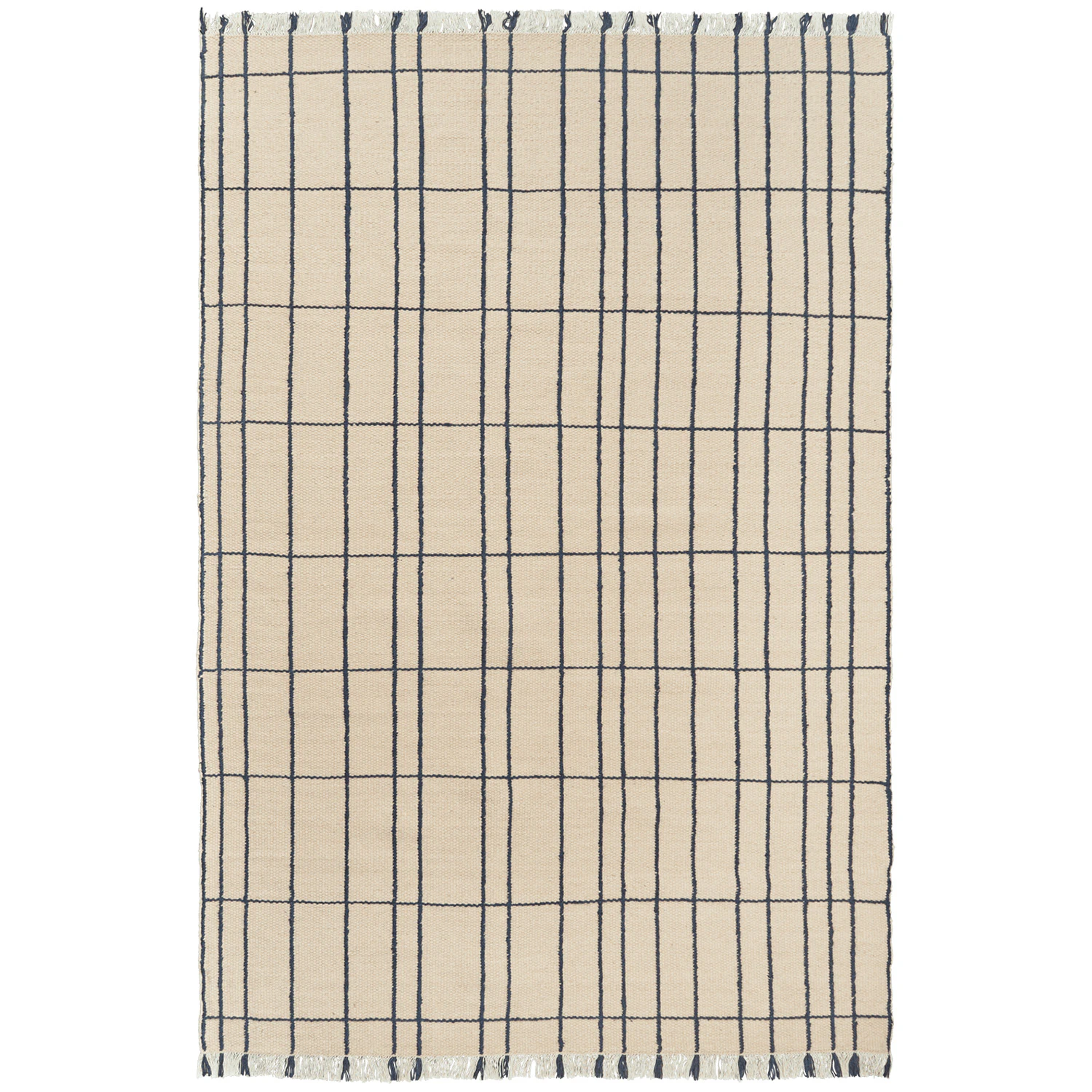Ferm Living Sen Matta 200x300 Cm - Mönstrade mattor Ull Indigo