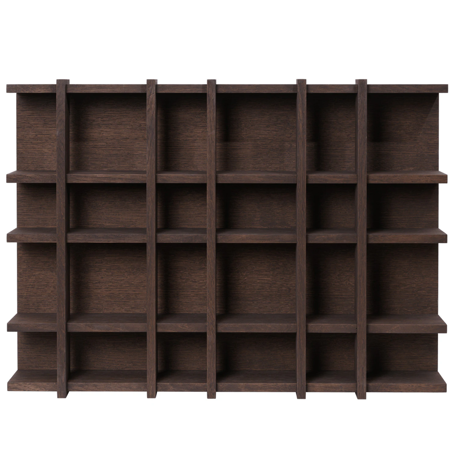 Ferm Living Tilem V&auml;gghylla 6x4 Dark Oak - V&auml;gghyllor Mdf M&ouml;rk Ek