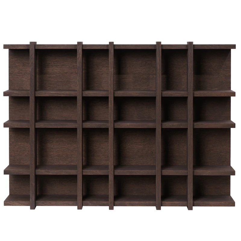 Tilem Vägghylla 6x4, Dark Oak