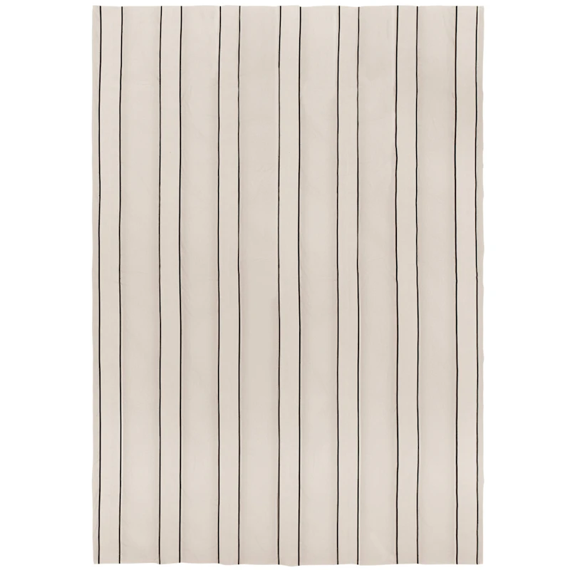 Twill Överkast 230x260, Off-white/Svart