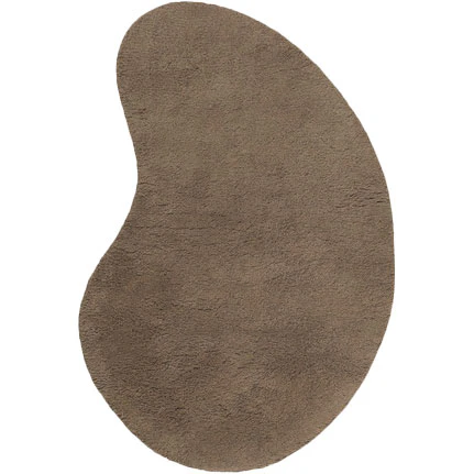 Ferm Living Forma Matta Ull Small / - Enfärgade mattor Bomull Ash Brown