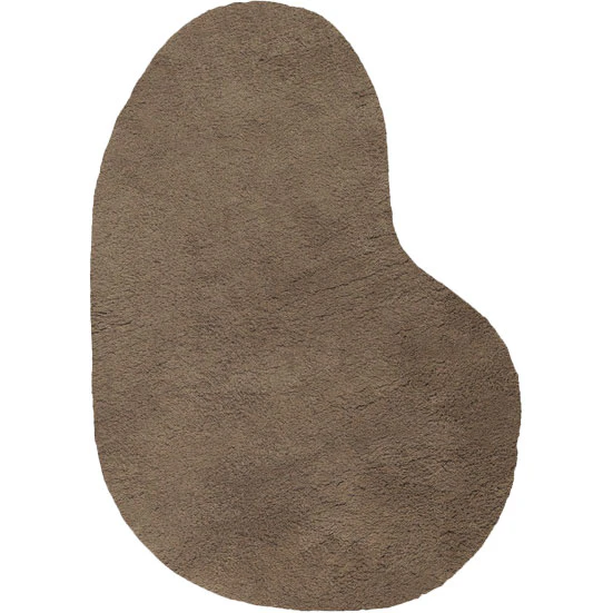 Ferm Living Forma Matta Ull Large / - Enfärgade mattor Bomull Ash Brown