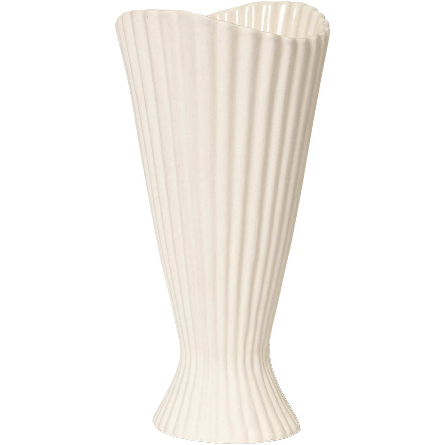 Ferm Living Fountain Vas 23 Cm - Vaser Stengods Off-White