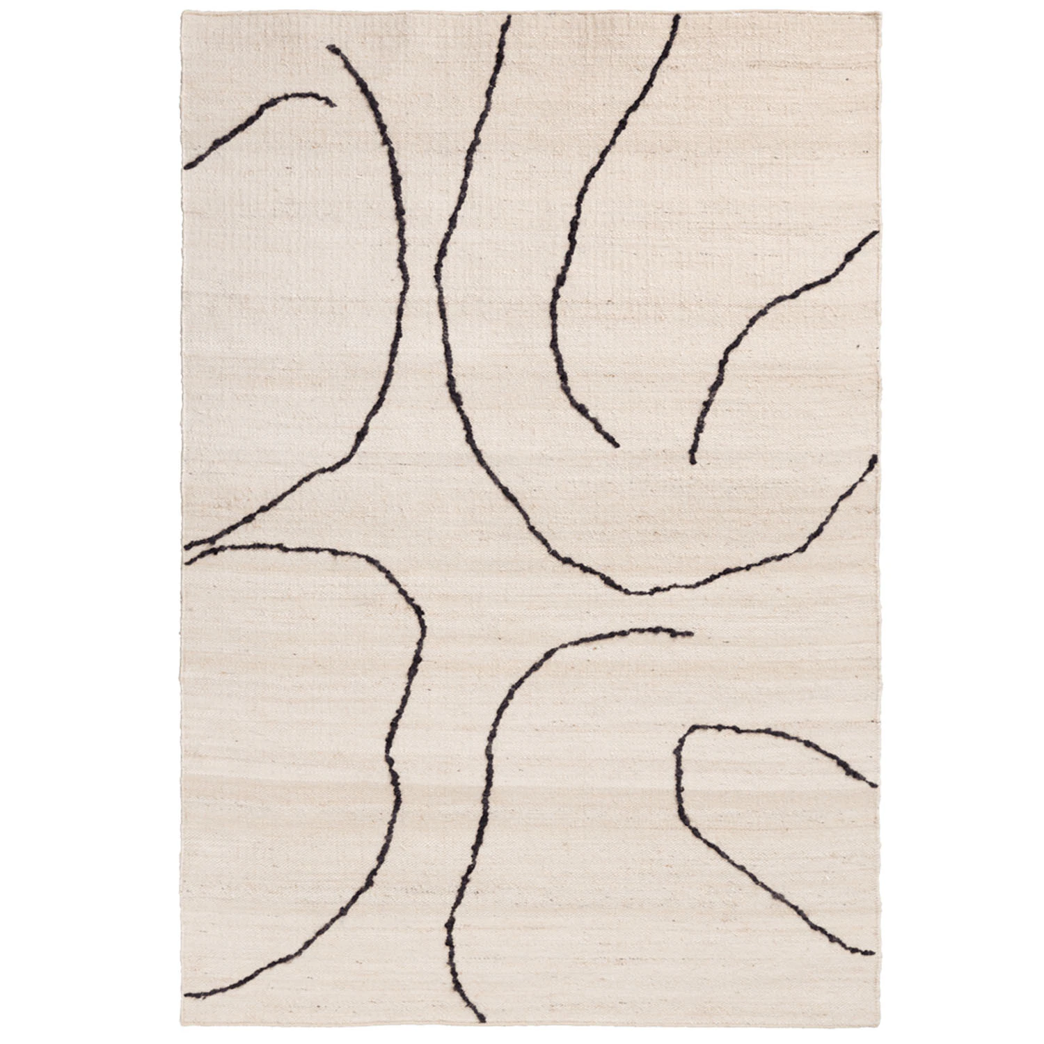 Ferm Living Gesso Matta 140x200 Cm - Mönstrade mattor Ull Off-White