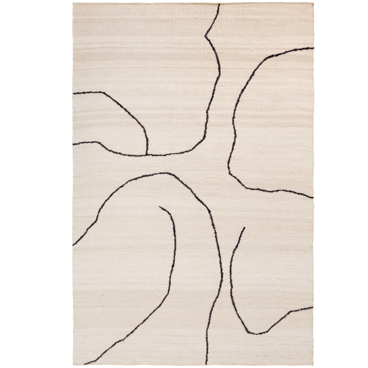 Ferm Living Gesso Matta 170x240 Cm - Mönstrade mattor Ull Off-White