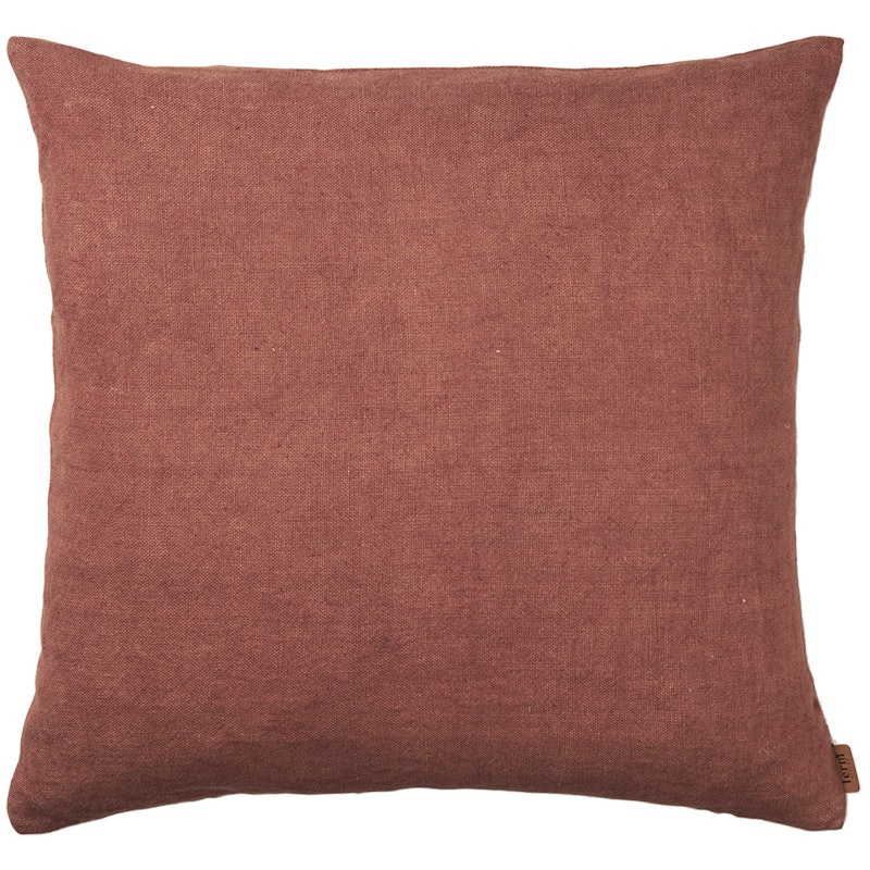 Heavy Linen Kuddfodral 50x50 cm, Berry Red